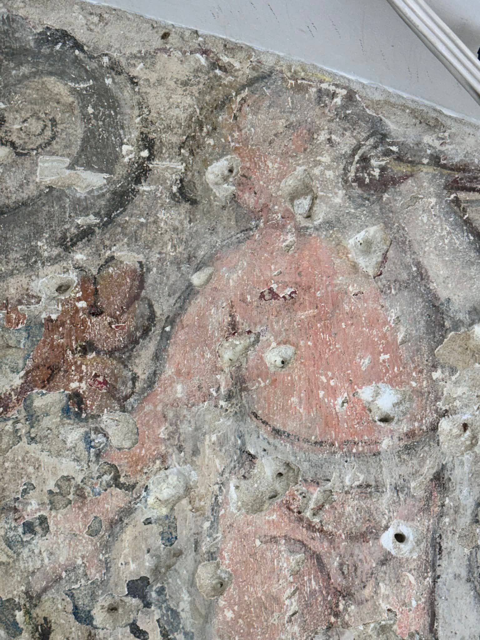 Зображення путті на розписі XVII ст