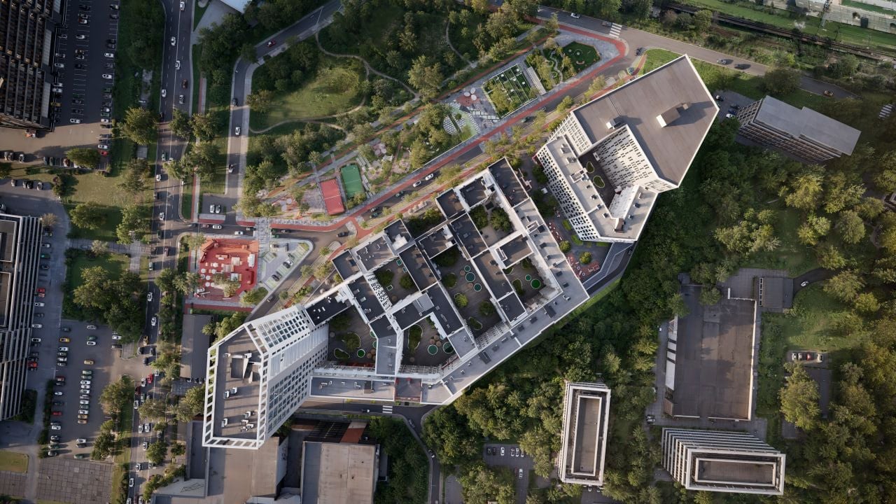 Девелопер реалізує формат самодостатнього міського кварталу / Рендер РІЕЛ