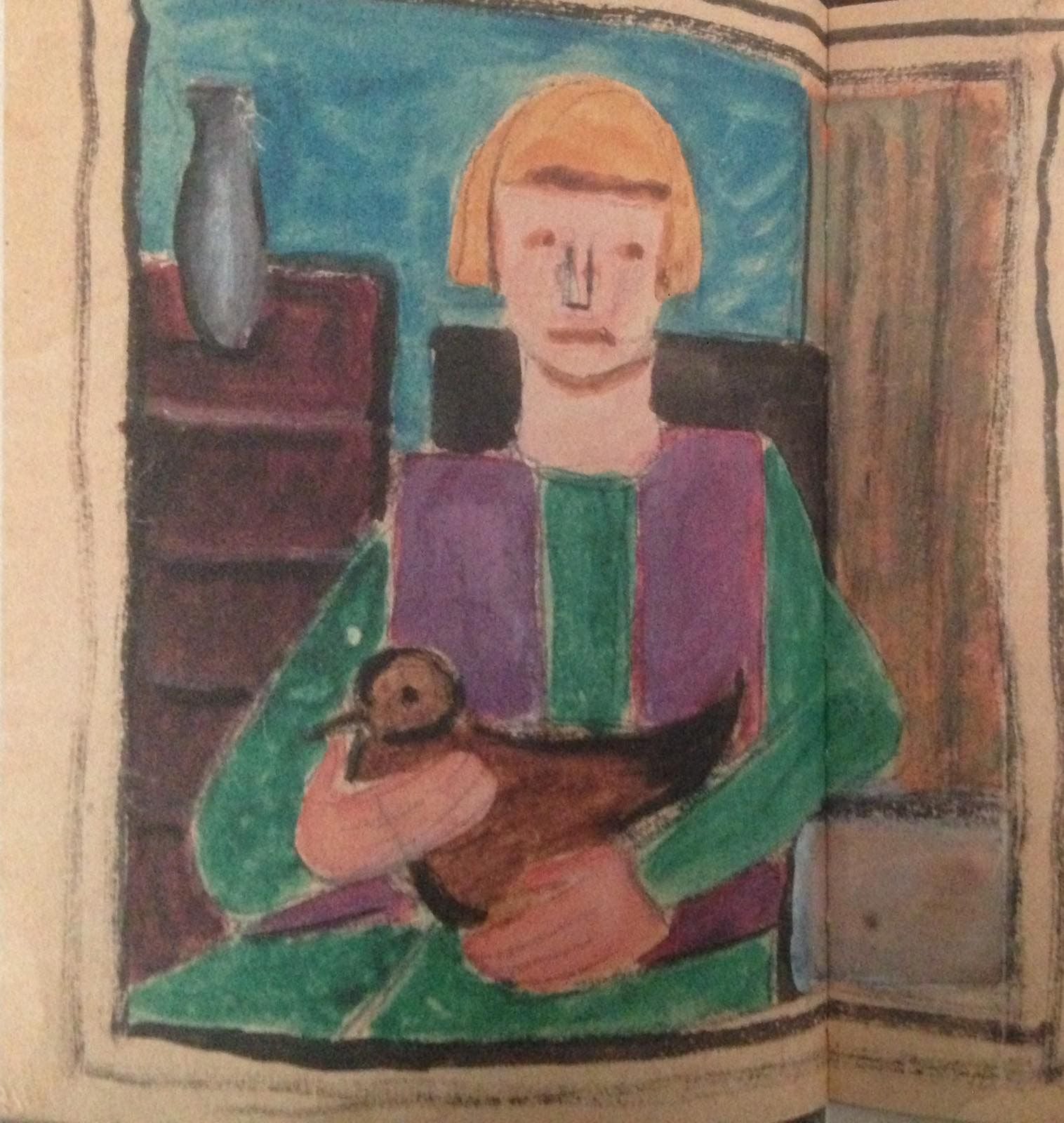 Ярослава Музика. Хлопець з пташкою