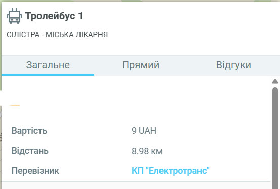  Тролейбус 1 Хмельницький — маршрут, розклад, зупинки та ціна