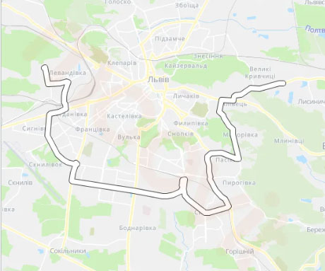 reserv2 ‣ Українські новини  Автобус 23 Львів — розклад, маршрут і зупинки: Суботівська ↔ Провесінь, ціна проїзду, пересадки