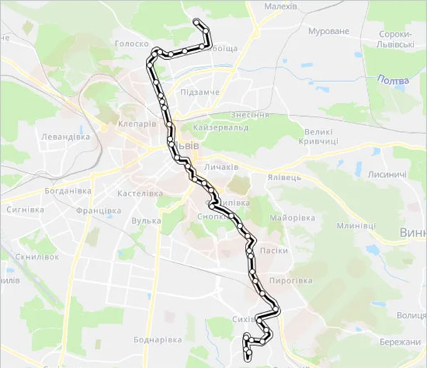  Автобус 46 Львів: актуальний розклад, маршрут, зупинки та ціна проїзду