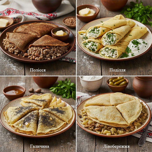  Млинці по-українськи: начинки з регіонів України