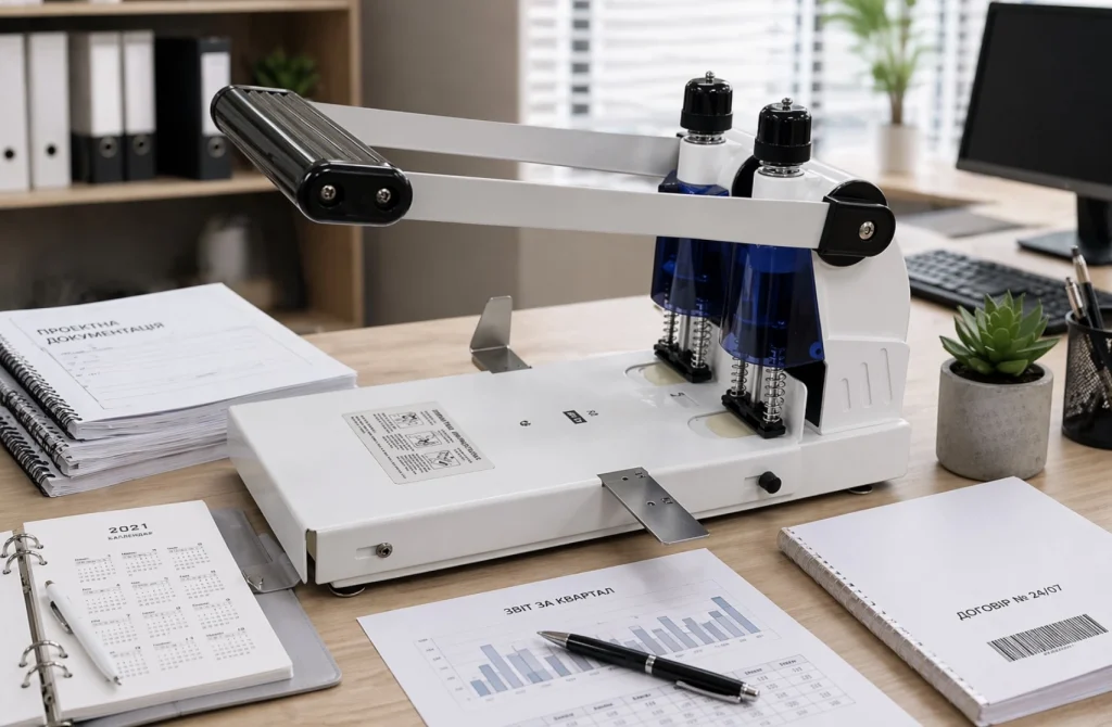 Потужний дирокол: як обрати діркопробивач для офісу, нотаріату та великого документообігу