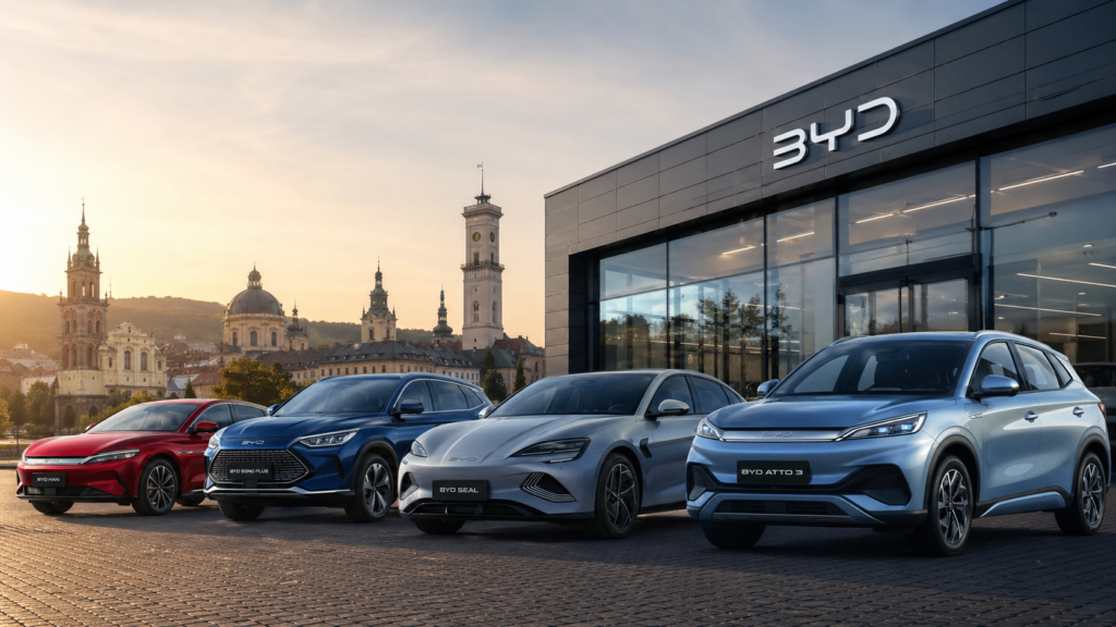 BYD готує офіційний шоурум у Львові: електромобілі, гарантія, сервіс і новий етап для українського авторинку.