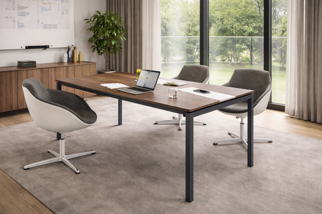 Стол для переговоров - как сделать переговорную удобной без перегруза