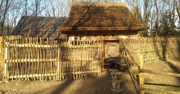 Шевченківський гай: оновлена стодола заможних бойків – її первісний вигляд