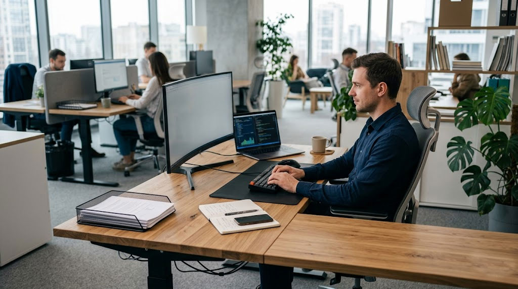 Як вибрати офісний стіл, за яким справді зручно працювати