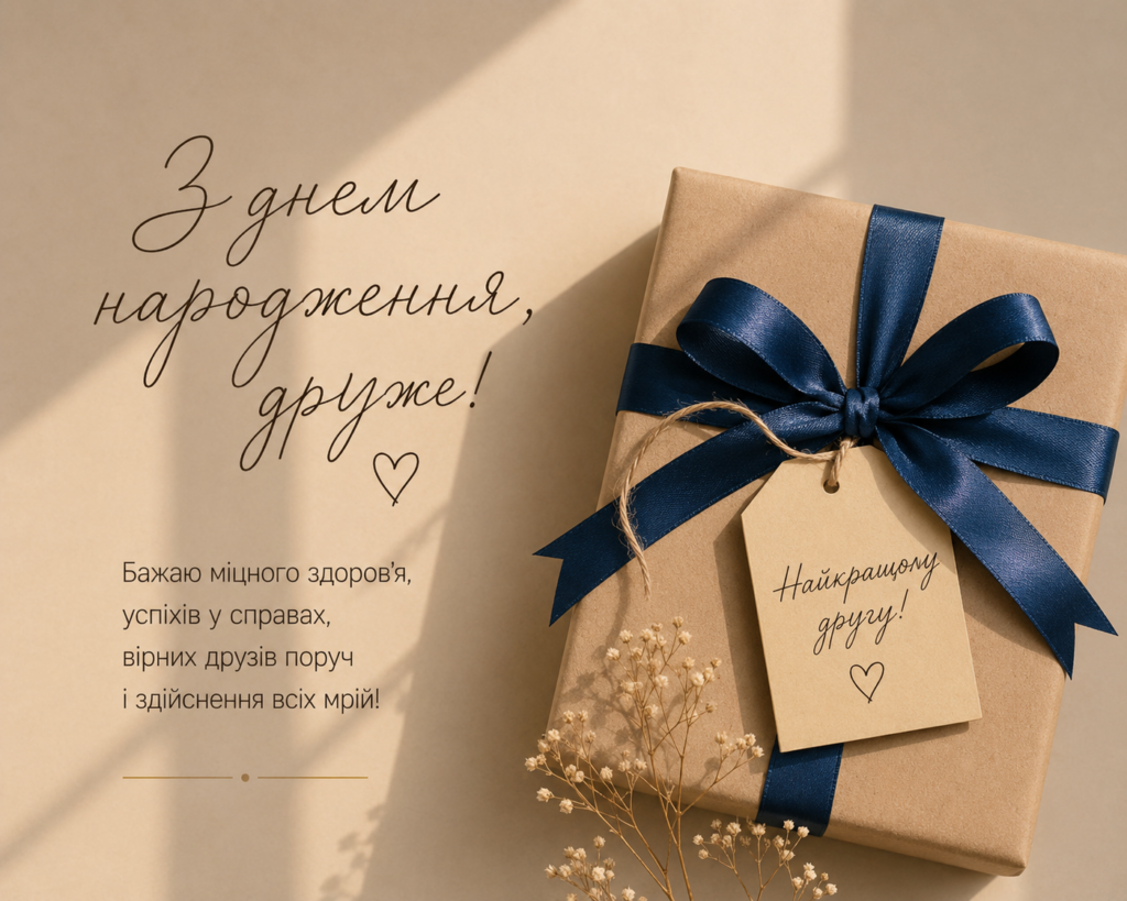 5c1a26ad-7409-43a4-b047-0ddb0b135517 ‣ Українські новини Привітання друга з днем народження: найкращі слова