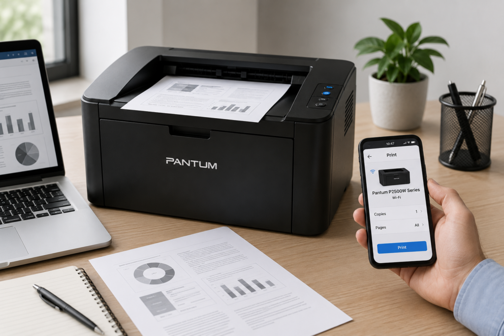 Лазерний принтер Pantum P2500W з Wi-Fi