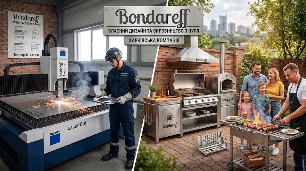 Bondareff — український виробник сучасного обладнання для грилю