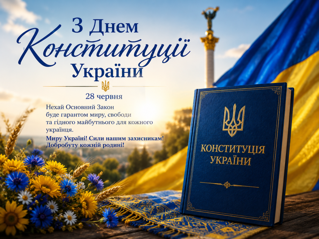 03b6d4ba-d2a2-4bf9-8493-57abc3f98f0c ‣ Українські новини привітання з Днем Конституції України Привітання з Днем Конституції України 2026