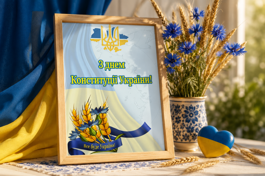 7b6945a4-eb67-4fdd-9324-f13a7e950e5e ‣ Українські новини Основний Закон України Привітання з Днем Конституції України 2026