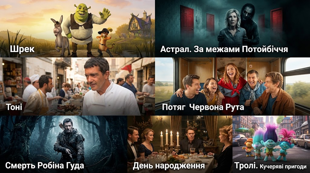 7 нових фільмів серпня: «Шрек», «Астрал», Бандерас і не тільки