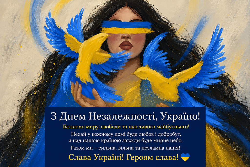 image ‣ Українські новини Щирі побажання своїми словами Привітання з Днем Незалежності України 2026