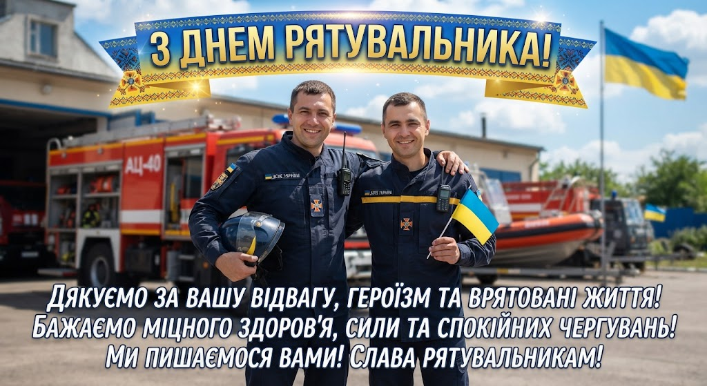 image ‣ Українські новини Слова для тих, хто завжди приходить на допомогу – привітання з Днем рятівника 2026 ‣ Українські новини