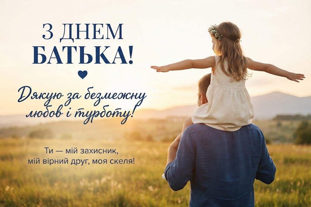 image ‣ Українські новини Щирі привітання з Днем батька своїми словами 20 вересня - привітання з Днем батька 2026
