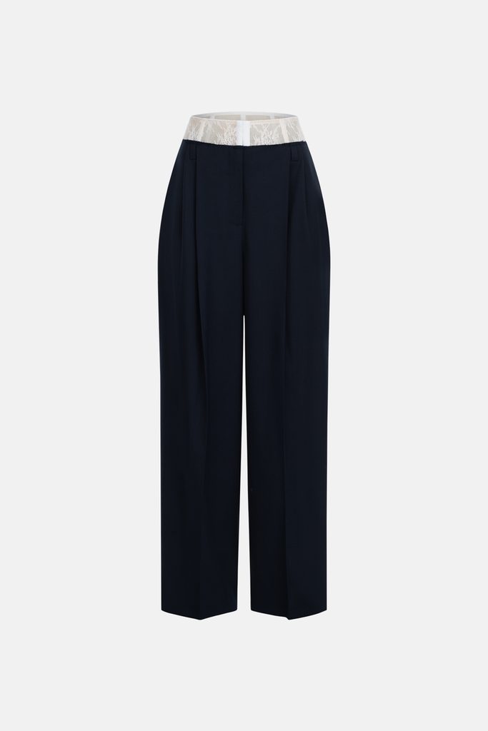 1 2 ‣ Українські новини Сині вовняні брюки Relax Pants BÁZHANE прямого крою на середній посадці зі 100% virgin wool Вовняні брюки жіночі: теплі брюки на зиму і як обрати крій
