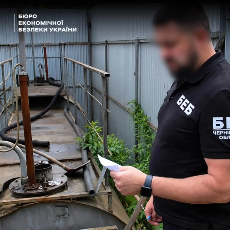 паливна колонка і резервуари на заправці без людей і логотипів