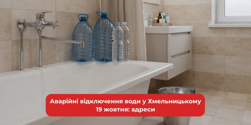 Силуети багатоповерхівок ввечері з відображенням води на передньому плані