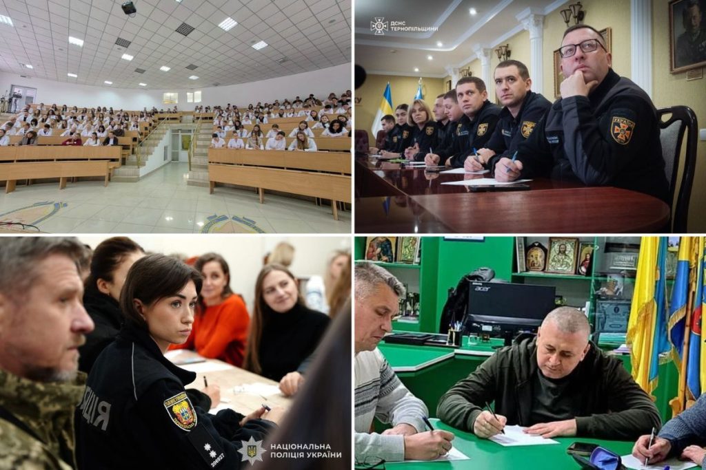 Символічна предметна сцена з блокнотом, ручкою, радіо та навушниками на дерев'яному столі