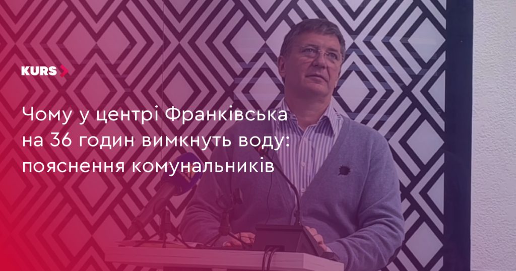 Панорамна ілюстрація підготовки до ремонту водопровідних мереж у центрі міста