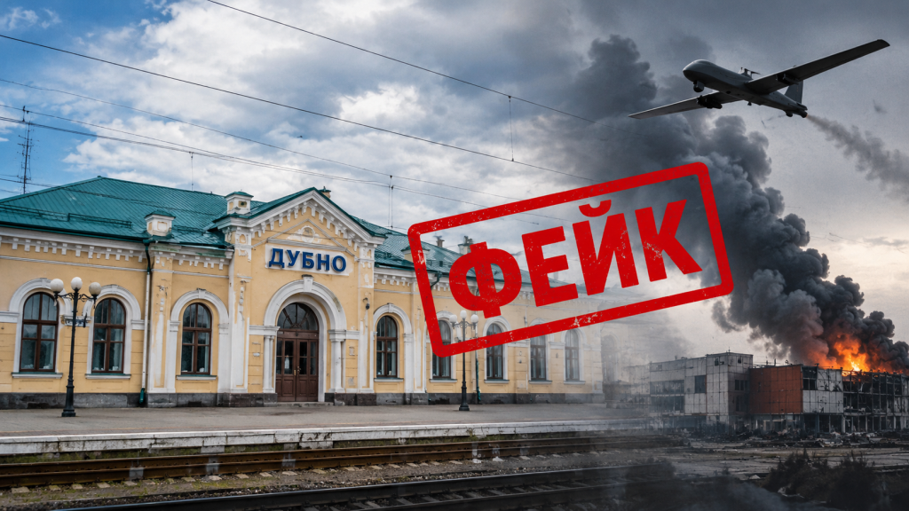 Укрзалізниця спростувала влучання дрона у вокзал Дубна, а удар по торговельному центру підтвердили